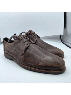 Ferracini 24h Mens Size 9 Brown Leather Oxford Shoes Casual Formal Walking